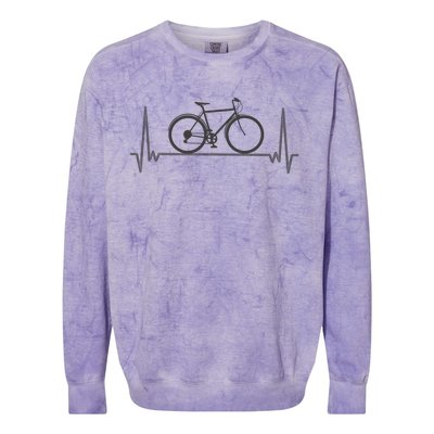 Bicycle Heartbeat Colorblast Crewneck Sweatshirt