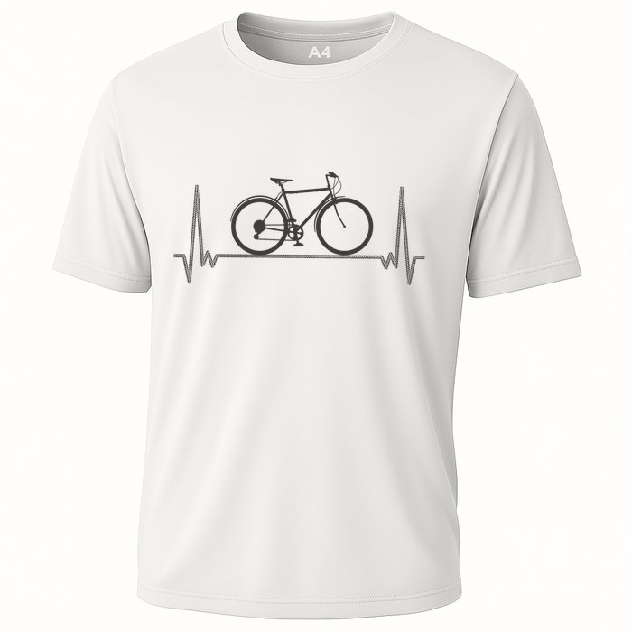 Bicycle Heartbeat Cooling Performance Crew T-Shirt