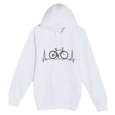 Bicycle Heartbeat Premium Pullover Hoodie