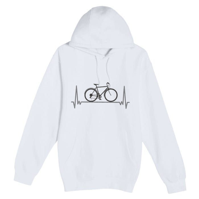 Bicycle Heartbeat Premium Pullover Hoodie