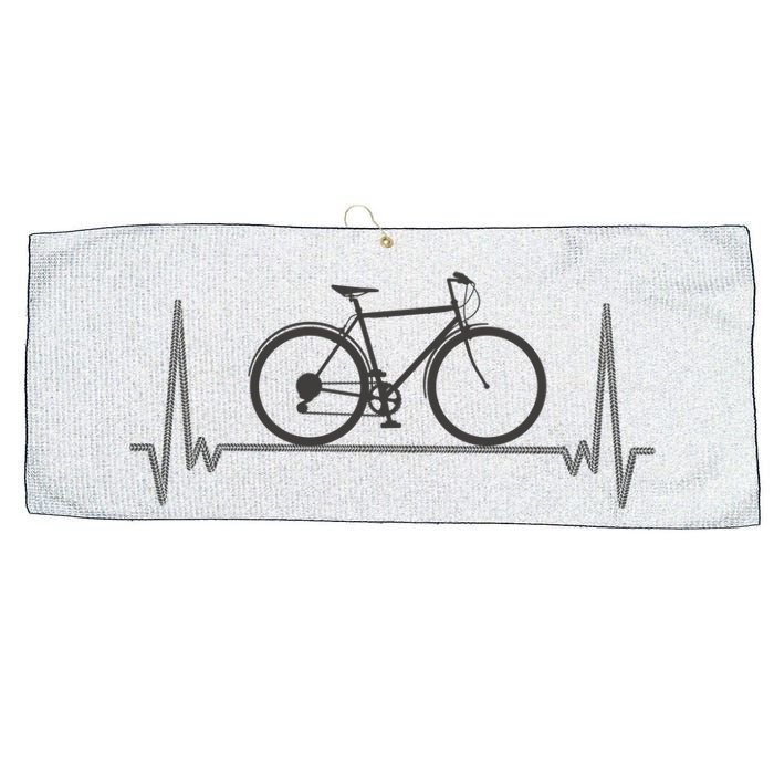 Bicycle Heartbeat Large Microfiber Waffle Golf Towel