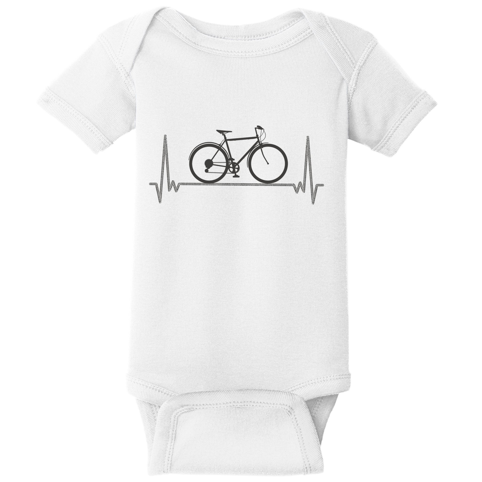 Bicycle Heartbeat Baby Bodysuit