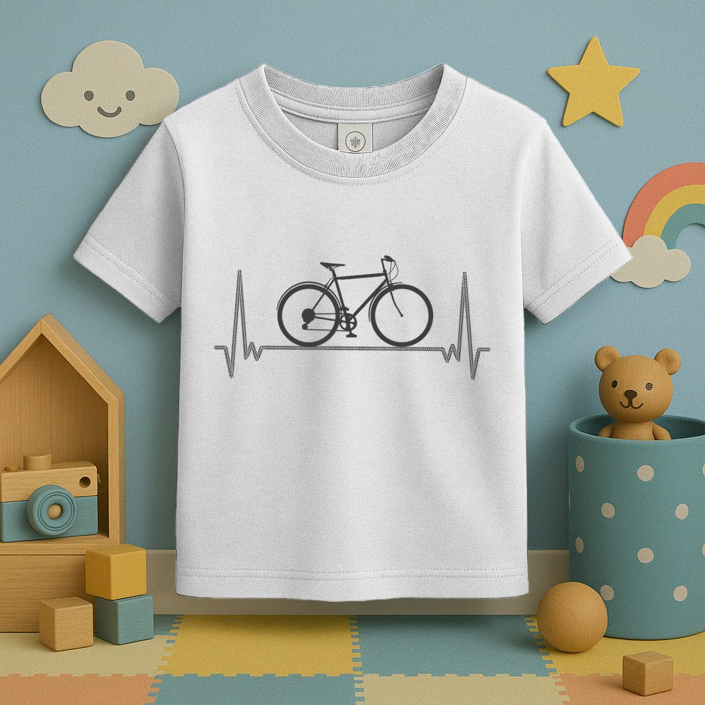Bicycle Heartbeat Toddler T-Shirt