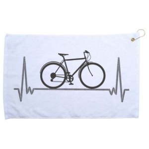 Bicycle Heartbeat Grommeted Golf Towel