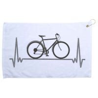 Bicycle Heartbeat Grommeted Golf Towel