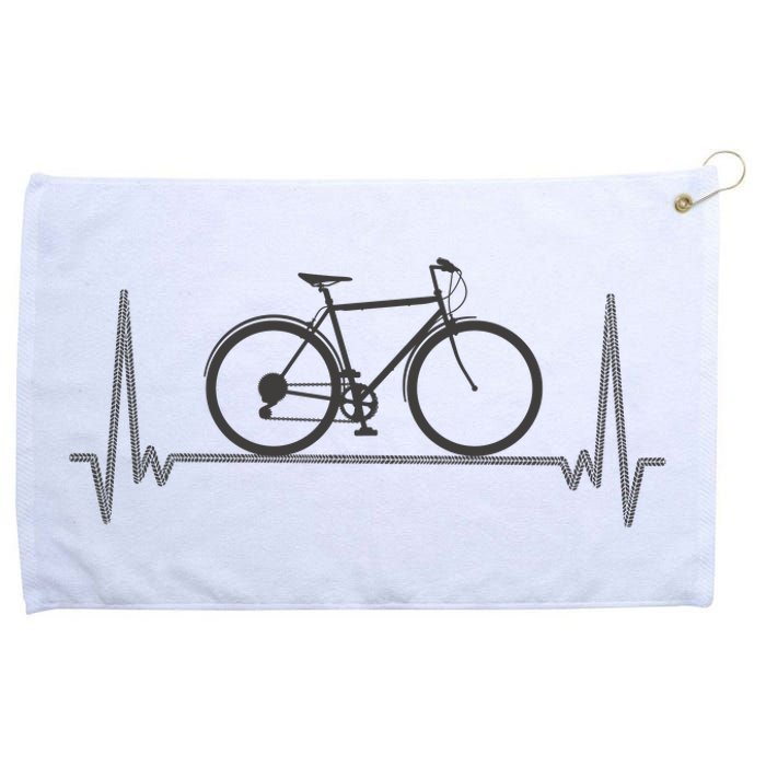 Bicycle Heartbeat Grommeted Golf Towel