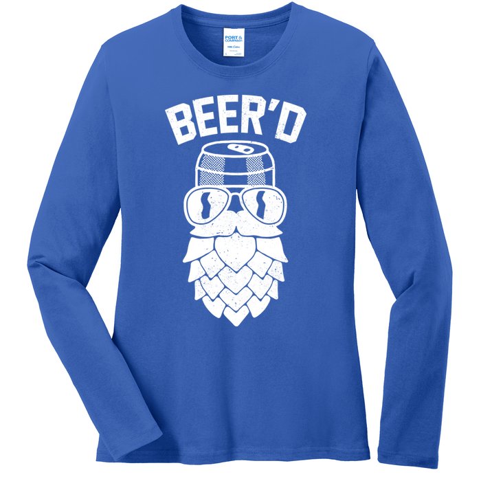 BeerD Hop Beard For Beer Ers Costume Great Gift Ladies Long Sleeve Shirt