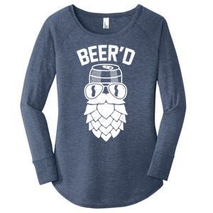 BeerD Hop Beard For Beer Ers Costume Great Gift Women's Perfect Tri Tunic Long Sleeve Shirt