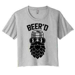 BeerD Hop Beard For Beer Ers Costume Great Gift Women's Crop Top Tee