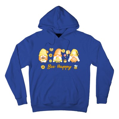 Bee Happy Beekeeping Honey Bee Gnome Gift Hoodie