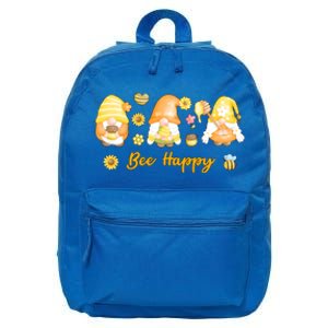 Bee Happy Beekeeping Honey Bee Gnome Gift 16 in Basic Backpack