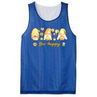 Bee Happy Beekeeping Honey Bee Gnome Gift Mesh Reversible Basketball Jersey Tank