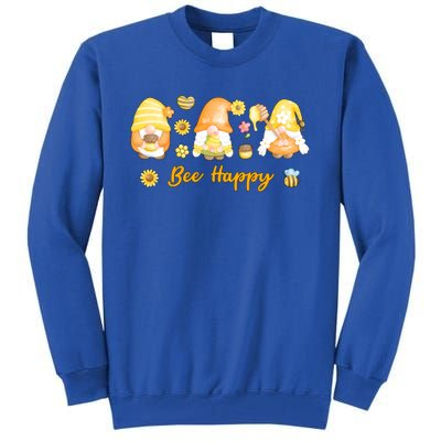 Bee Happy Beekeeping Honey Bee Gnome Gift Tall Sweatshirt