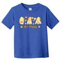 Bee Happy Beekeeping Honey Bee Gnome Gift Toddler T-Shirt