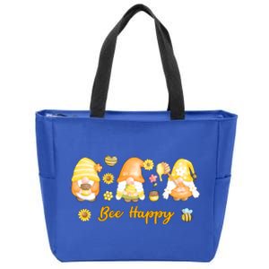 Bee Happy Beekeeping Honey Bee Gnome Gift Zip Tote Bag