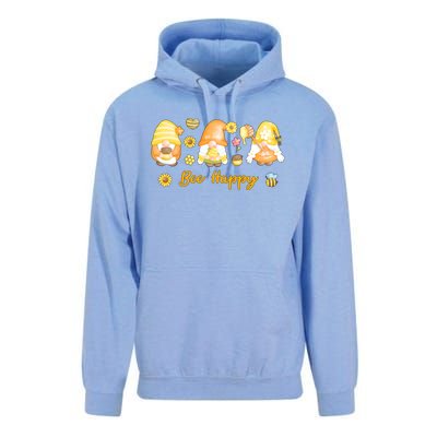 Bee Happy Beekeeping Honey Bee Gnome Gift Unisex Surf Hoodie