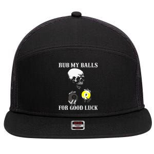 Billiards Halloween 7 Panel Mesh Trucker Snapback Hat