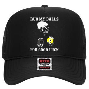 Billiards Halloween High Crown Mesh Back Trucker Hat