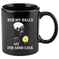 Billiards Halloween 11oz C Handle Ceramic Mug