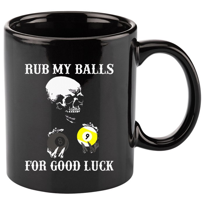 Billiards Halloween 11oz C Handle Ceramic Mug
