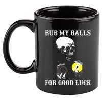 Billiards Halloween 11oz C Handle Ceramic Mug