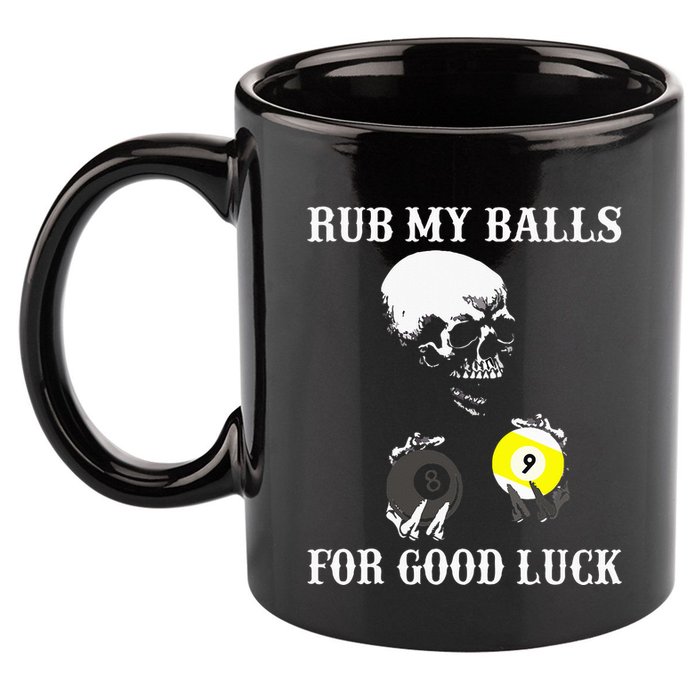 Billiards Halloween 11oz C Handle Ceramic Mug