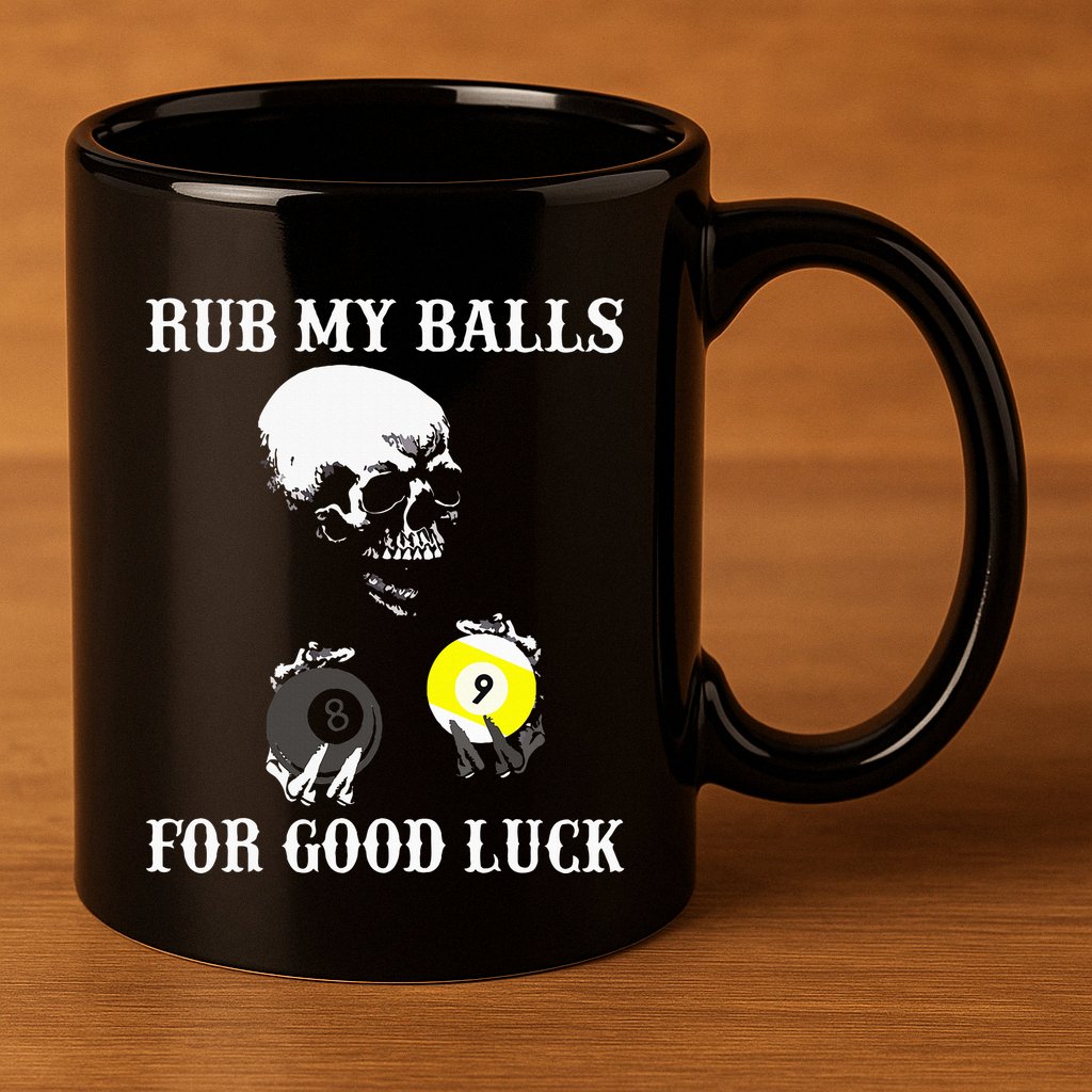 Billiards Halloween 11oz C Handle Ceramic Mug