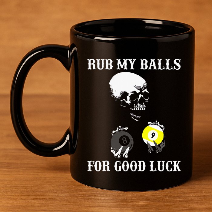 Billiards Halloween 11oz C Handle Ceramic Mug