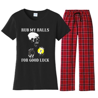 Billiards Halloween Women's Flannel Pajama Set