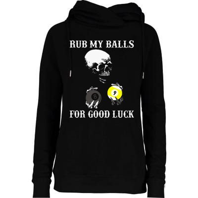 Billiards Halloween Womens Funnel Neck Pullover Hood