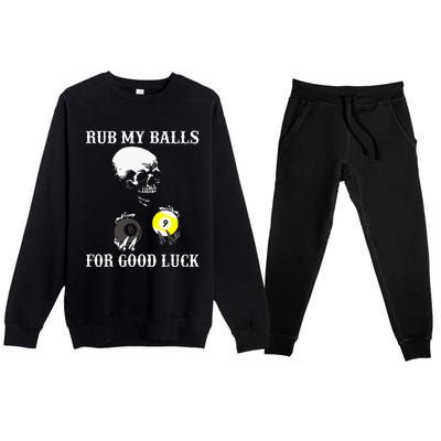 Billiards Halloween Premium Crewneck Sweatsuit Set