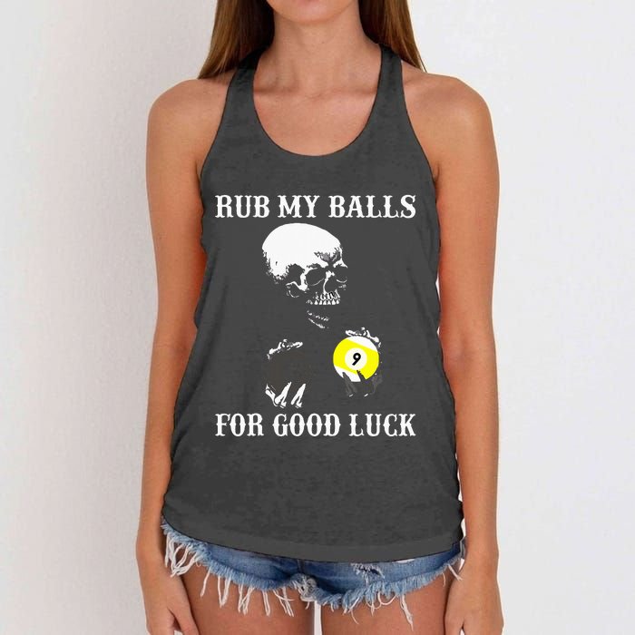 Billiards Halloween Women's Knotted Racerback Tank