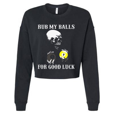 Billiards Halloween Cropped Pullover Crew