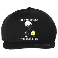 Billiards Halloween Wool Snapback Cap