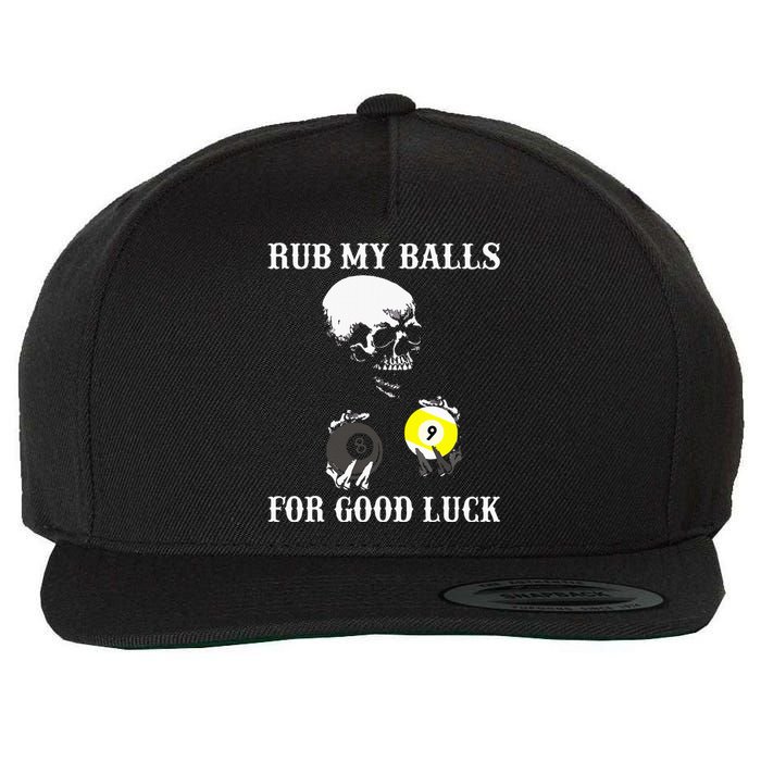 Billiards Halloween Wool Snapback Cap