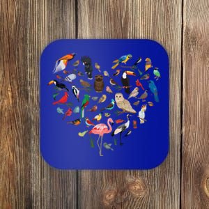 Bird Heart Birding Bird Watching Birder Bird Watcher Cute Gift Coaster