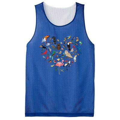 Bird Heart Birding Bird Watching Birder Bird Watcher Cute Gift Mesh Reversible Basketball Jersey Tank