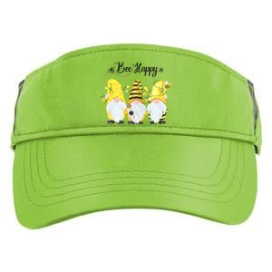 Bee Happy Bee Gnome Spring Adult Drive Performance Visor