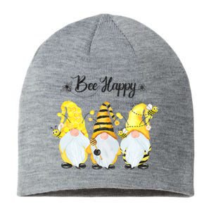 Bee Happy Bee Gnome Spring Sustainable Beanie