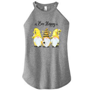 Bee Happy Bee Gnome Spring Women’s Perfect Tri Rocker Tank