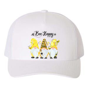 Bee Happy Bee Gnome Spring Yupoong Adult 5-Panel Trucker Hat