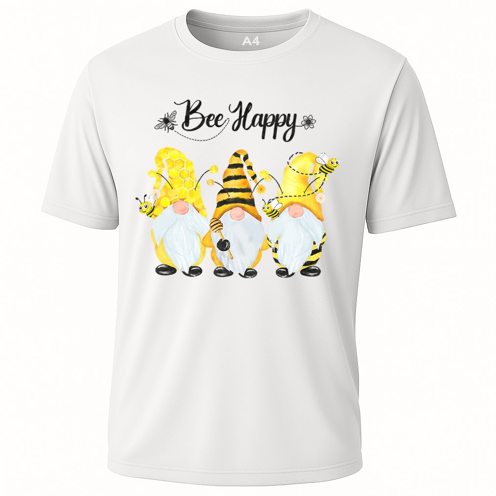 Bee Happy Bee Gnome Spring Performance Shirt