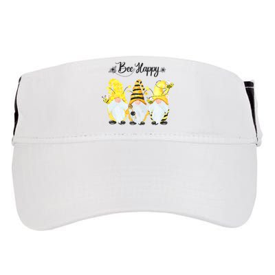 Bee Happy Bee Gnome Spring Adult Drive Performance Visor