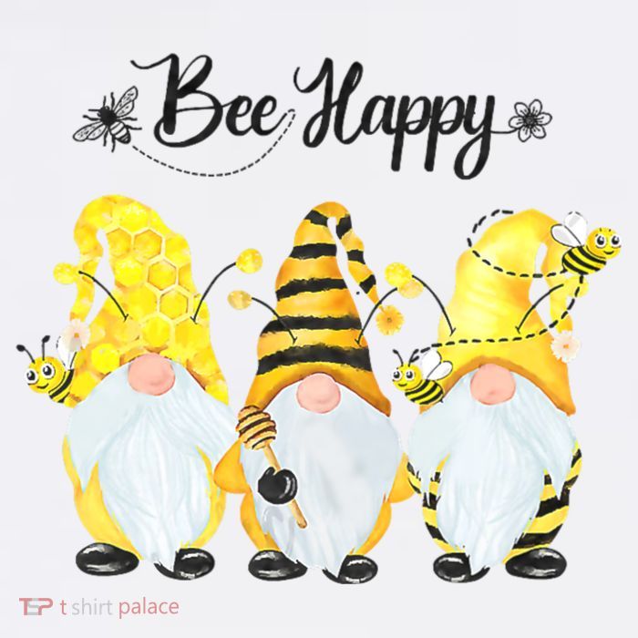 Bee Happy Bee Gnome Spring Magnet