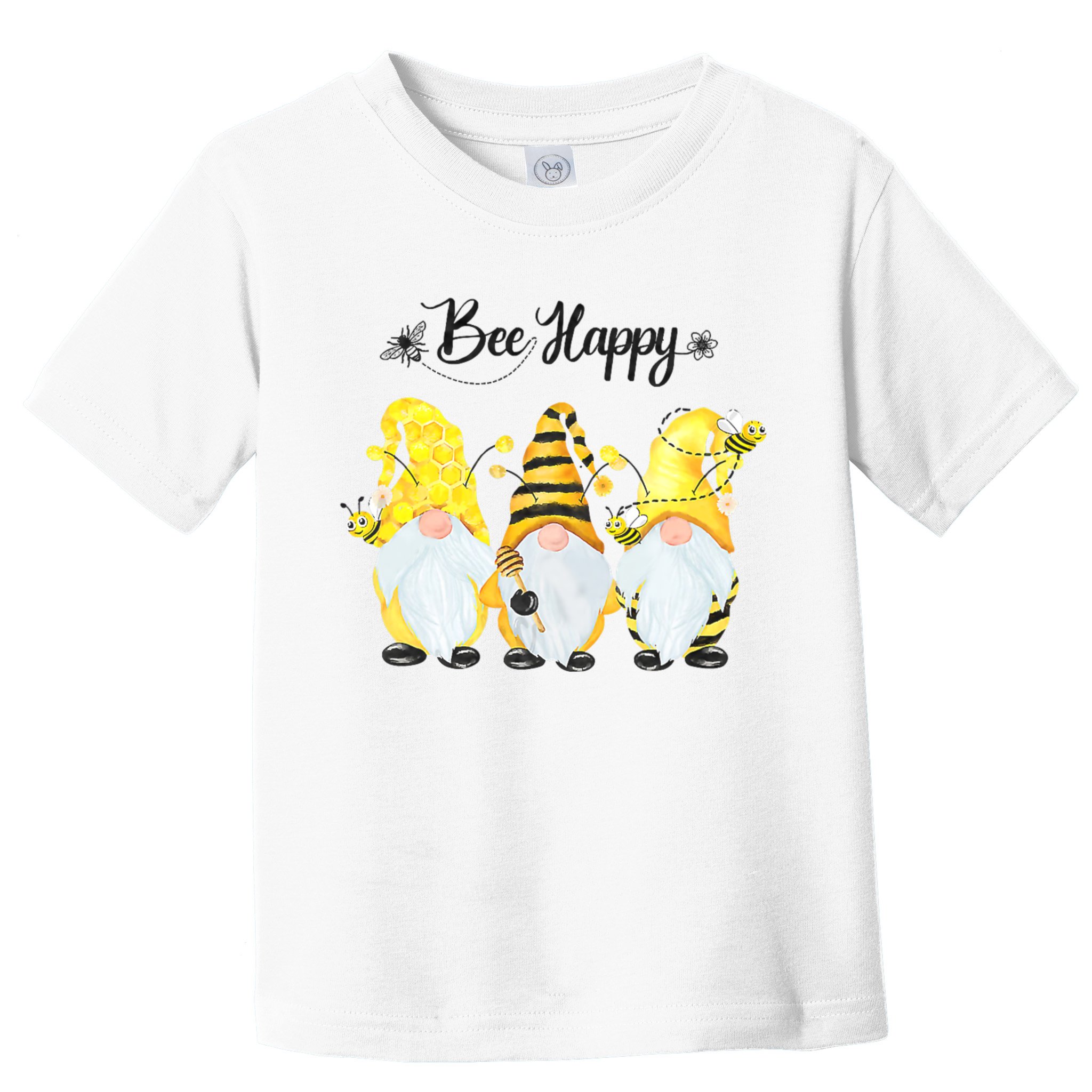 Bee Happy Bee Gnome Spring Toddler T-Shirt