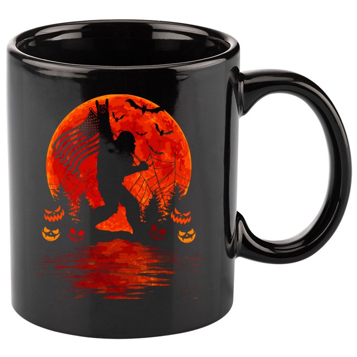 Bigfoot Halloween 11oz C Handle Ceramic Mug