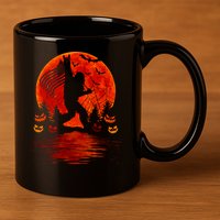 Bigfoot Halloween 11oz C Handle Ceramic Mug