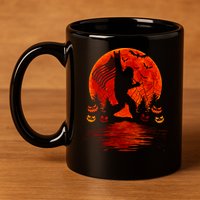 Bigfoot Halloween 11oz C Handle Ceramic Mug