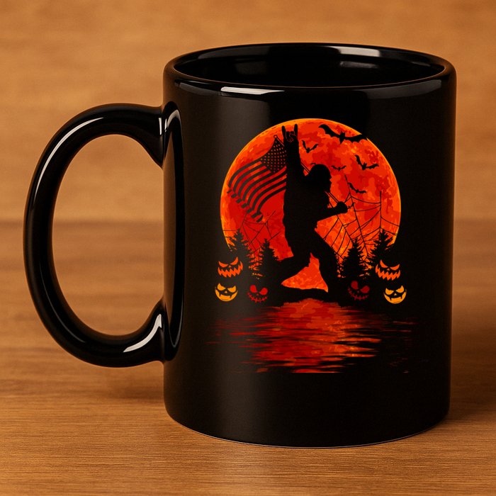 Bigfoot Halloween 11oz C Handle Ceramic Mug