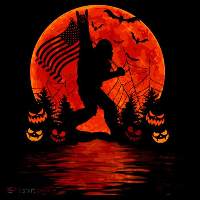 Bigfoot Halloween Flatbill Hat